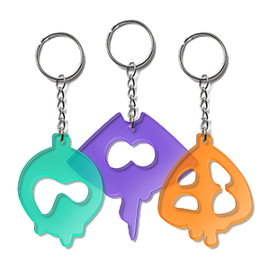 Splatoon Raiders - Set de tres llaveros Exclusivo GAME