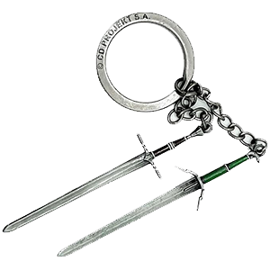 Llavero metalico The Witcher 3 Geralt Two Swords