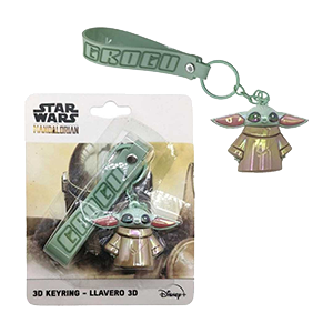 Llavero 3D Star Wars Mandalorian Grogu