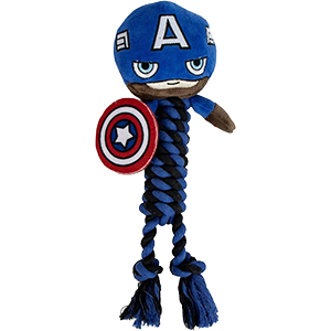 Mordedor para perro Cuerda Marvel Capitan America para Merchandising en GAME.es