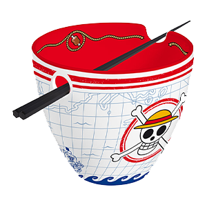 Bowl de Ramen con palillos One Piece Monkey D. Luffy