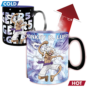 Taza Termosensible One Piece Gear 5th de 460 ml