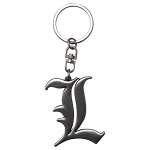 Llavero metalico 3D Death Note L Symbol