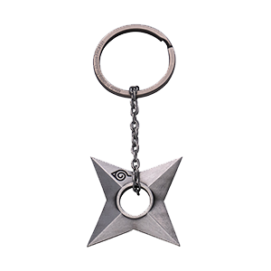 Llavero metalico 3D Naruto Shippuden Shuriken Konoha