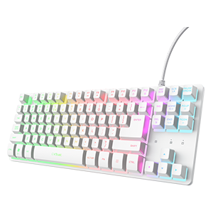 Trust GXT 833PS Thado TKL Blanco PC - PS5 - PS4 - Xbox - Switch - Teclado Gaming
