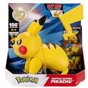 Figura Pokemon Battle Action Pikachu (Electro Pikachu) de 30 cm