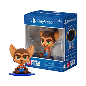 Figura con cabeza oscilante PlayStation Ratchet & Clank Bobble Hero Ratchet de 6,3 cm