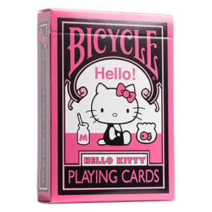 Baraja de Poker Bicycle Hello Kitty Black and Pink