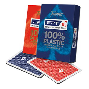 Baraja de Poker 100% Plastico - European Poker Tour (EPT)