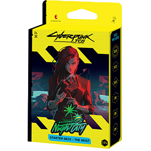 Mazo de cartas Starter deck Cyberpunk The Heist (ingles)