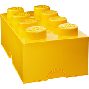 Caja de almacenaje LEGO Brick 8 amarillo de 50 cm