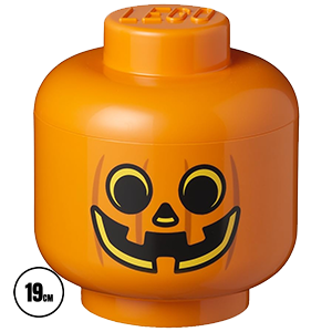 Caja de almacenaje LEGO Head Pumpkin de 19 cm