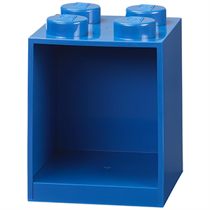 Estantería LEGO Brick 4 azul de 21 cm