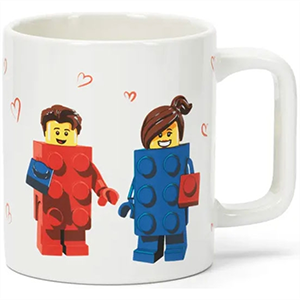 Taza LEGO Love blanca de 300 ml