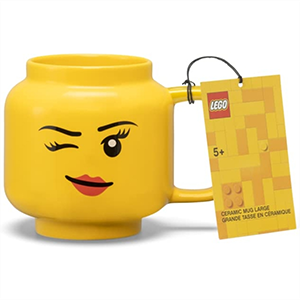 Taza LEGO Head Bright Yellow de 530 ml