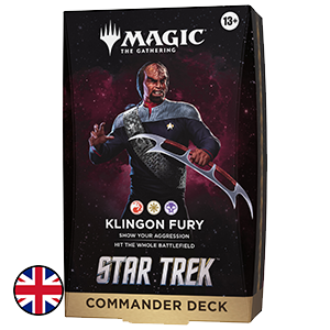 Mazo de cartas Magic: The Gathering Star Trek Commander Deck - Klingon Fury (inglés)