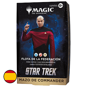 Mazo de cartas Magic: The Gathering Star Trek Commander Deck - Flota de la Federación (Castellano)