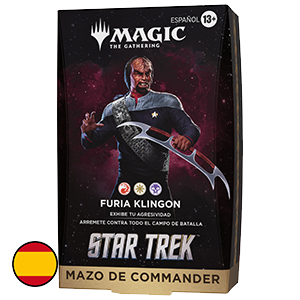 Mazo de cartas Magic: The Gathering Star Trek Commander Deck - Furia Klingon (Castellano)