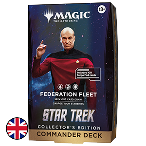 Mazo de cartas Magic: The Gathering Star Trek Commander Deck Collector - Federation Fleet (inglés)
