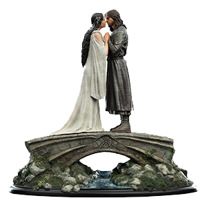 Figura El Señor de los Anillos Mini Statue Aragorn & Arwen de 24 cm