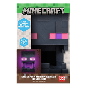 Lámpara decorativa Minecraft Enderman Mask Light con sensor de movimiento
