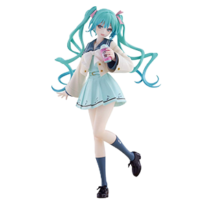 Figura Hatsune Miku Sweet School Life Pure Version de 18 cm