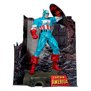 Figura Marvel Capitan America comic 323 de 30 cm (REACONDICIONADO)
