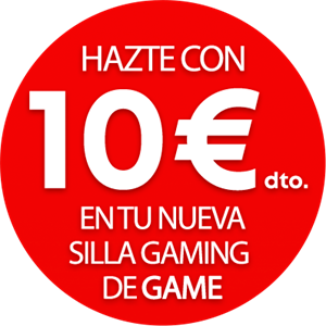 Llévate 10€ de dto. para una silla Gaming GAME