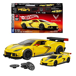 Set de Construccion Hot Wheels Speed Mattel Brick Shop Building Set 1/32 20 Corvette C8.R