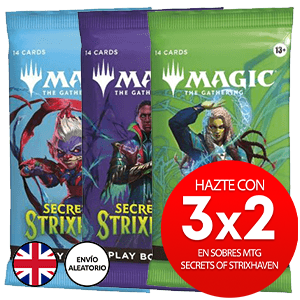 3x2 en sobres MTG: Secrets of Strixhaven (inglés)