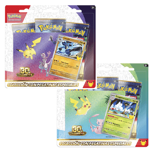 Caja de colección con pegatinas Pokemon 30 Aniversario (Castellano)