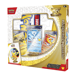Caja de Colección cartas Pokemon con Poster 30 Aniversario (Castellano)