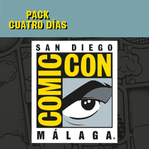 Entrada Comic-Con Adulto (16 años o más) Div. funcional + Tres Entradas Menor de 0 a 3 años (incl.) Pack 4 días