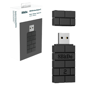 8BitDo USB Wireless Adapter 2 Negro - Adaptador Wireless