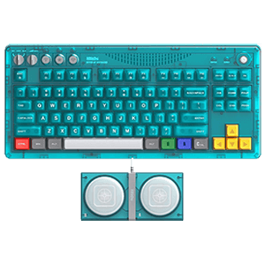 8BitDo Mechanical Keyboard Clear Blue US Layout - Teclado