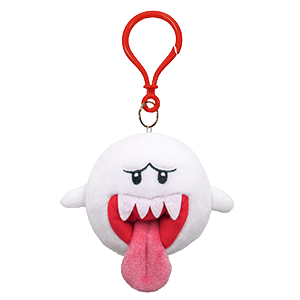 Colgante 3D de peluche Boo para bolsos y mochilas