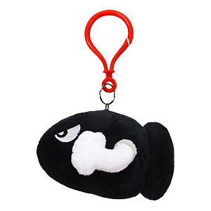 Colgante 3D de peluche Bullet Bill para bolsos y mochilas