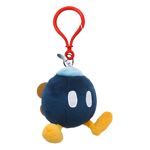 Colgante 3D de peluche Bob-Omb para bolsos y mochilas