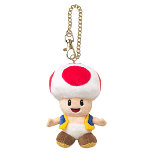Colgante 3D de peluche Toad para bolsos y mochilas