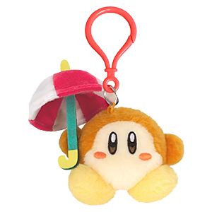 Colgante 3D de peluche Parasol Waddle Dee para bolsos y mochilas