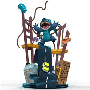 Figura Qfig Max: Lilo y Stitch San Francisco (REACONDICIONADO)