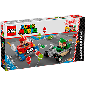 LEGO Super Mario Kart: Bebé Mario vs. Bebé Luigi 72034 (REACONDICIONADO)