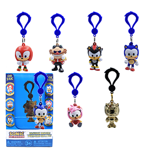Colgante 3D Sonic series 6 para mochilas y bolsos (surtido)