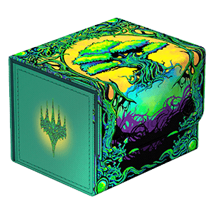 Caja de proteccion para 100 cartas Sidewinder 100+ Xenoskin Magic: The Gathering Mana Token - Forest