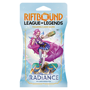 Sobre de cartas League of Legends Riftbound: Radiance - Sleeved Booster (ingles)