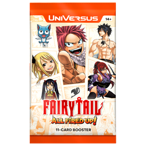 Sobre de  cartas Fairy Tail All Fired Up! Hanging Booster (ingles)