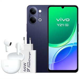 VIVO Bundle Y21 5G 4/128Gb Negro + Auriculares Vivo + Cargador 44W
