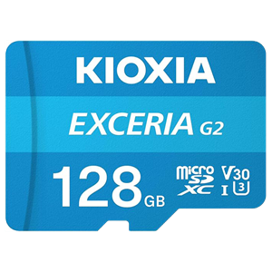 Kioxia MicroSD Exceria G2 128GB Clase 10, 160 MB/s Tarjeta Memoria