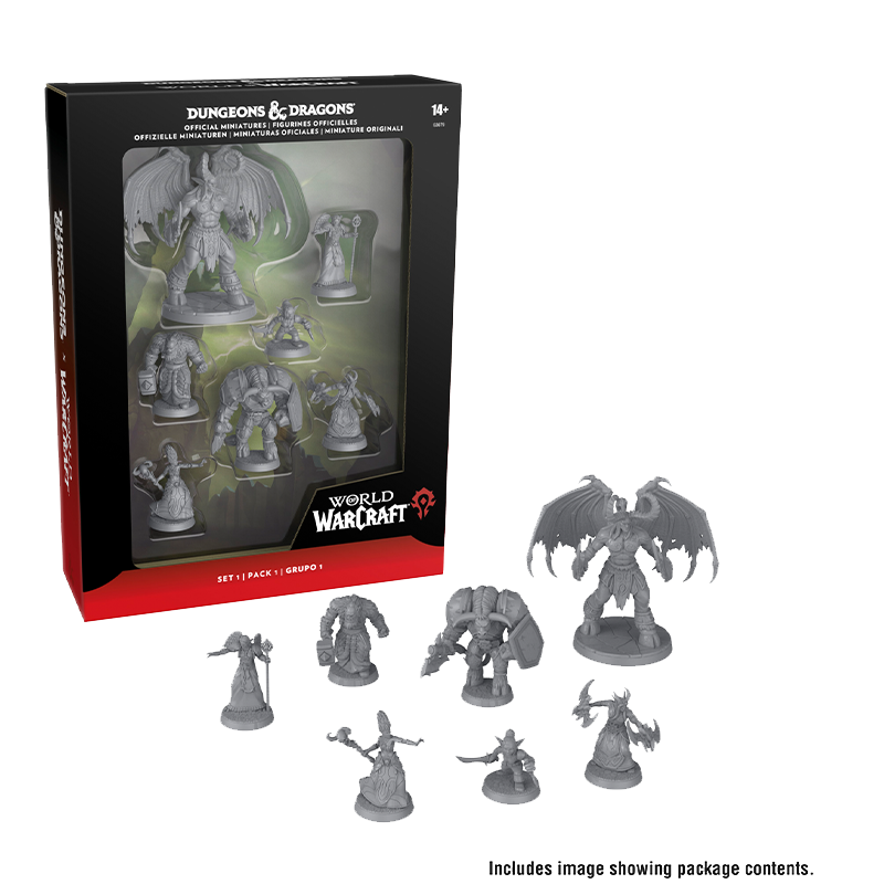 Set 1 de Miniaturas Oficiales Dungeons & Dragons - WORLD OF WARCRAFT