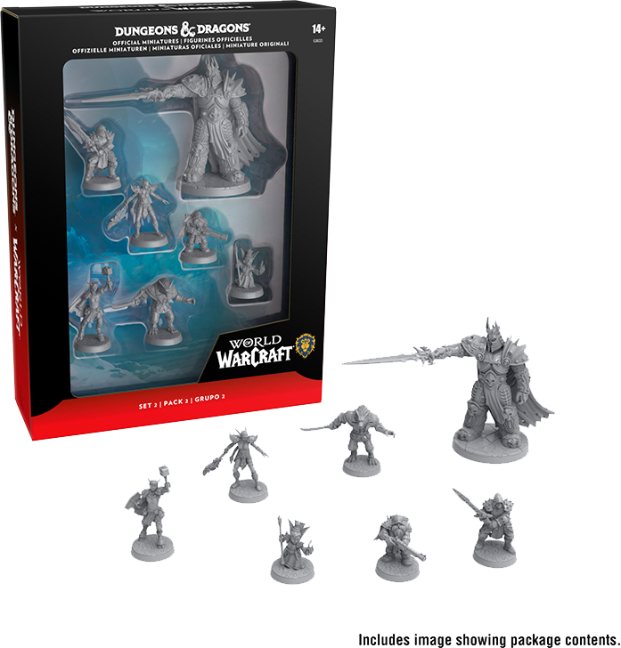 Set 2 de Miniaturas Oficiales Dungeons & Dragons -  WORLD OF WARCRAFT